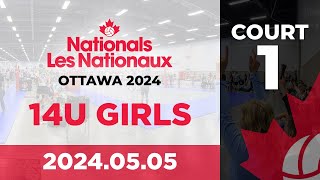 2024 Volleyball Canada Nationals 🏐 Ottawa: 14U Girls | Day 3 | Court 1 [2024.05.05]