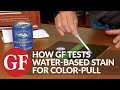 How GF Tests Color-Pull on Water Based Stains Against the Competition | General Finishes