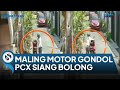 Maling Motor Terekam CCTV Dorong PCX Warga Wonokromo Sampai Depan Gang di Siang Bolong