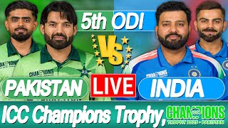 IND vs PAK LIVE SCORE | LIVE CRICKET MATCH TODAY| India vs Pakistan 5th match  | Champions Trophy