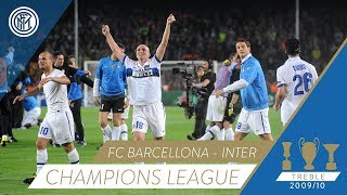 Barcelona vs Inter - Celebrations at the final whistle | Champions League 2009/10
