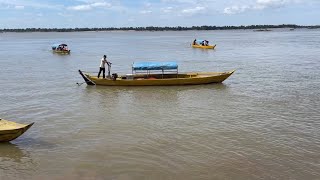 Visiting 100 Pillars Pagoda and Dolphin in Kratie Province, Cambodia