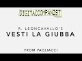 Vesti la giubba – Digital Accompaniment