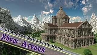 Minecraft, Mega Project, Basilica Inspired By St. Andrea Della Valle Roma!