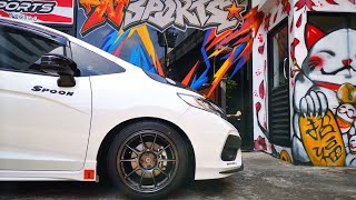 Honda Jazz GK ใส่ล้อ Wedssport TC105x 16x7+36 4-100 พร้อมยาง RE003 by Nsports