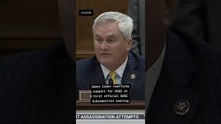 James Comer reaffirms support for DOGE at first official DOGE Subcommittee hearing #fyp #foryoupage