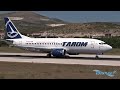 tarom boeing 737 38j yr bgb takeoff from split airport ldsp spu