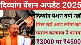 दिव्यांग पेंशन कब आएगी | अक्टूबर नवंबर दिसंबर | आ गई फाइनल डेट | Divyang pension Kab Aaegi