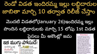 రెండో విడత ఇందిరమ్మ ఇల్లు లబ్ధిదారుల జాబితా..? || ఇందిరమ్మ ఇల్లు ||Indiramma illu latest news