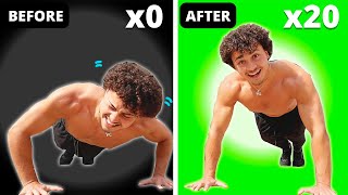 Go From 0 to 20+ Push-Ups FAST! (Increase your push-ups)
