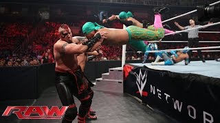 The Lucha Dragons & Los Matadores vs. The New Day & The Ascension: Raw – 3. August 2015