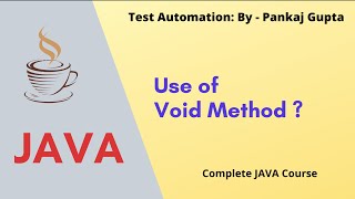 6 What is Java Void Method ? void method in JAVA ? Java Basic ?