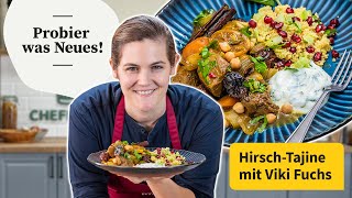 Viki macht eine Hirsch-Tajine mit Kichererbsen und Backpflaumen  | Probier was Neues! | Chefkoch