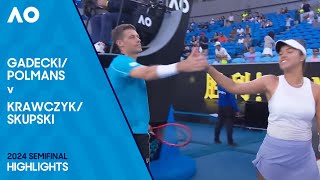 Polmans/Gadecki v Skupski/Krawczyk Highlights | Australian Open 2024 Semifinal