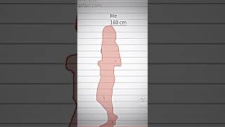 when she 160 cm and between Bangtan like this