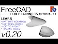 FreeCAD 0.20 For Beginners | 11 | Lofting Workflows Tutorial | Part Workbench