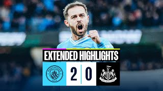 Man City 2-0 Newcastle | FA Cup Extended Highlights | Bernardo Goals send City t