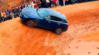 Chinese-Style Off-road Challenge:  Chinese vs Italian Cars: Maserati Levante vs Tank 500