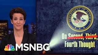 New Reporting Suggests Strain Between William Barr And Mueller Team | Rachel Maddow | MSNBC