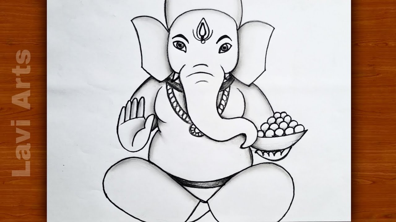 Drawing Ganpati Drawing At Geraldine Edmondson Blog