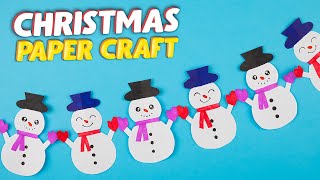 DIY Christmas Decor: How to Make a Super Easy Snowman Garland!