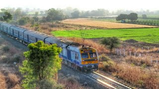 Nizamabad to Pune : Indian Railways Beauty DEMU Train