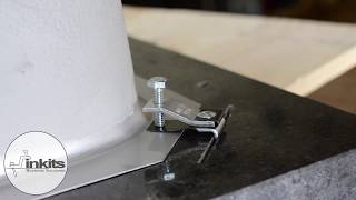 Sinkits Slot-Clip - Undermount Sink Clip for granite, quartz, concrete or other hard material