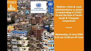 Webinar: Cities as Actors Responding to COVID19 and Role of South-South and Triangular Cooperation