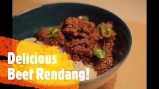 Delicious Beef Rendang Recipe|Indonesian spicy meat dish|Beef Rendang with Thai Red Curry Paste