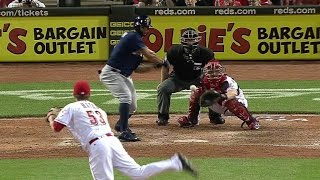 MIL@CIN: Villar opens up game with a three-run double