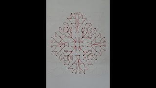 Easy rangoli, pulli kolam,Rangoli kolam, Festive kolam Chukkala Muggu Karthikai Deepa rangoli kolam