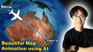 How to Make Travel Map Animations using AI (Free, Fast, Easy)
