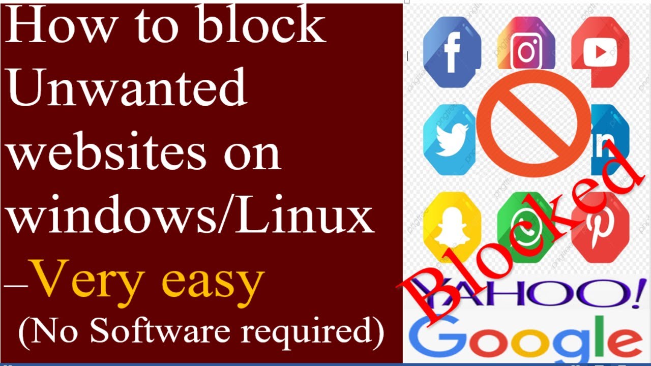 How To Block Any Websites - How To Block/Unblock Website On Your ...