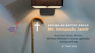 KABA 9th June 2024 |  Devotional Service | O Jembir Mr. T. Apok Jamir