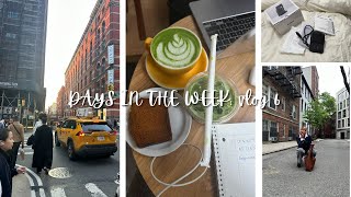 DAYS IN THE WEEK: finals week, cafe hopping, unboxing a new camera.