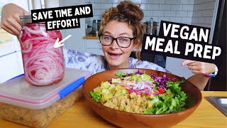 VEGAN WEIGHT LOSS MEAL PREP//Easy and Fast!!