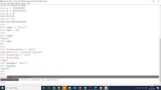 3. Variables,input() functions