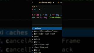 console log alphabets in JavaScript