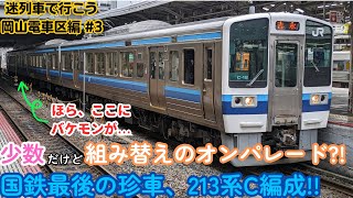 【迷列車で行こう 岡山電車区編】#3 ～魔改造に変態連結?! 213系C編成～　#迷列車で行こう