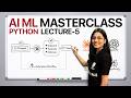 🚀 AI/ML Masterclass with Python | Lecture 5 | Pandas, Data Visualization & Voice AI Project