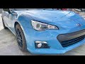 a rare 479 of 500 hyper blue subaru brz in wynwood art district of miami. tuned to taste.