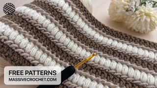 Crochet a VERY EASY & NEVER BEFORE SEEN Pattern for Beginners ⚡️👌Crochet Stitch for Blanket & Bag