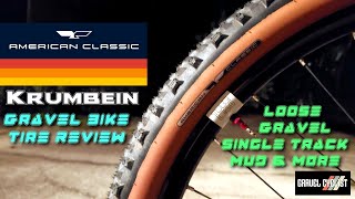 American Classic Krumbein $35 Gravel Bike Tire Review: Loose Gravel, Single Track, Mud \u0026 More!