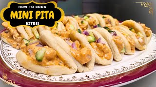 Quick \u0026 Easy Mini Pita Bites: Perfect Party Snack | Cook N Bake Corner