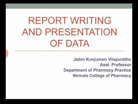 Report Writing & Presentation Of Data - YouTube