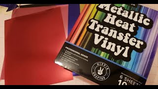 Ways to use Metallic Heat Transfer Vinyl Other Than a Cricut - Products from HippieCrafter.com