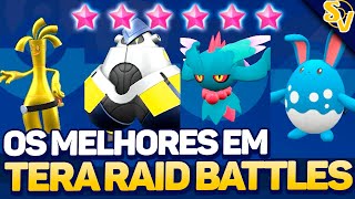 Os Melhores POKÉMON PRA SOLAR TERA RAIDS DE 5 E 6 ESTRELAS em Pokémon Scarlet \u0026 Violet