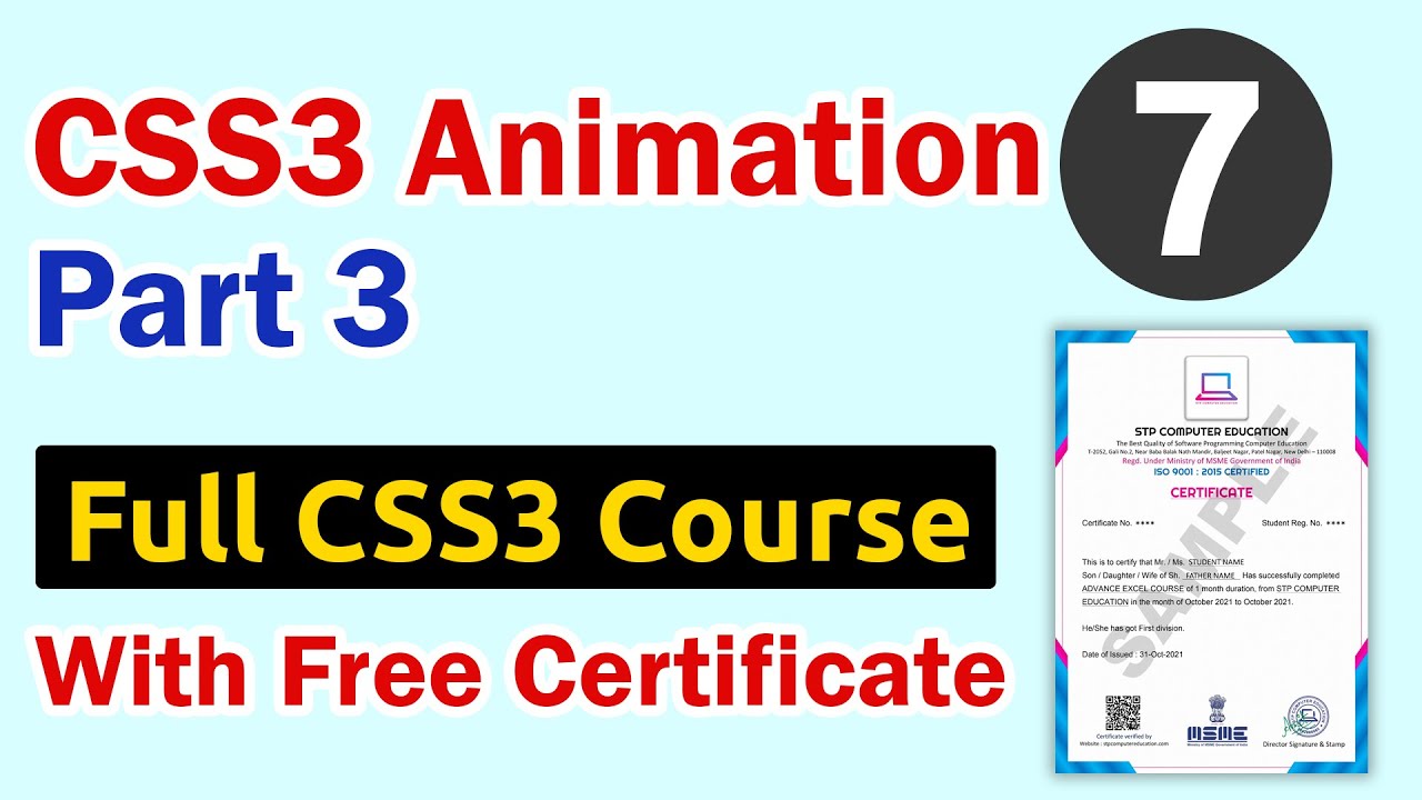 CSS3 Animation Part 3 - YouTube