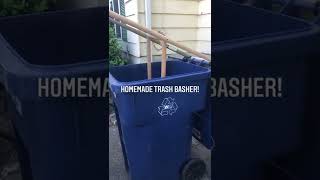 Homemade trash compactor!  #shorts #fyp #reallycleanreels #homemade #trash #compactor