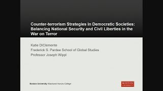 Katie DiClemente: Counter-Terrorism Strategies in Democracies: National Security & Civil Liberties